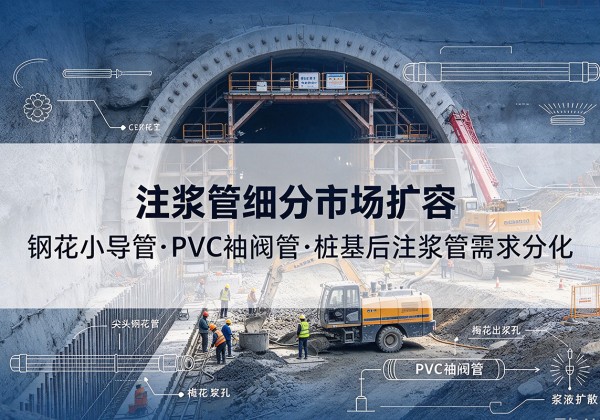 桑植注浆管细分市场扩容，隧道钢花小导管、PVC 袖阀管、桩基后注浆管需求分化